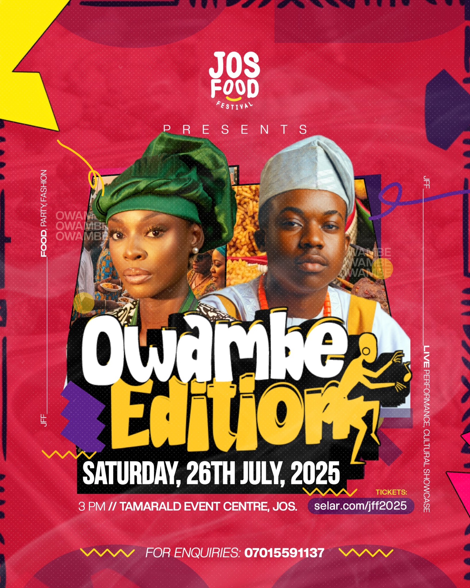 The Jos Food Festival Returns: Get Ready for the Ultimate “Owambe Edition” on July 26th