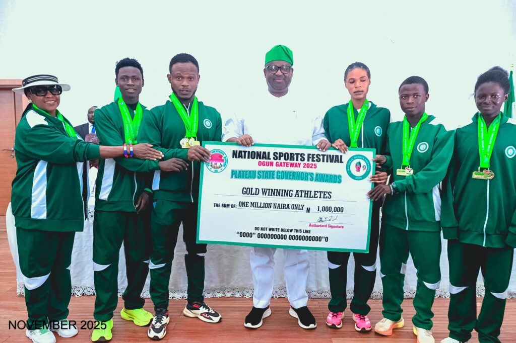 The Governor of Plateau State,Governor Mutfwang celebrates Plateau athletes for outstanding performance at the National Sports Festival img 8753.jpg