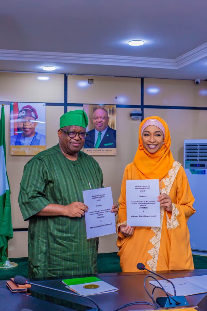 Governor Mutfwang, FG sign MoU to revamp tourism sites in Plateau,renew commitment to addressing security challenges
