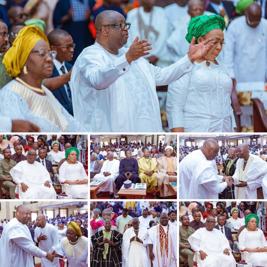 Three Years in Office: Governor Mutfwang Celebrates Milestones at Thanksgiving Service, Thanks God and Plateau People