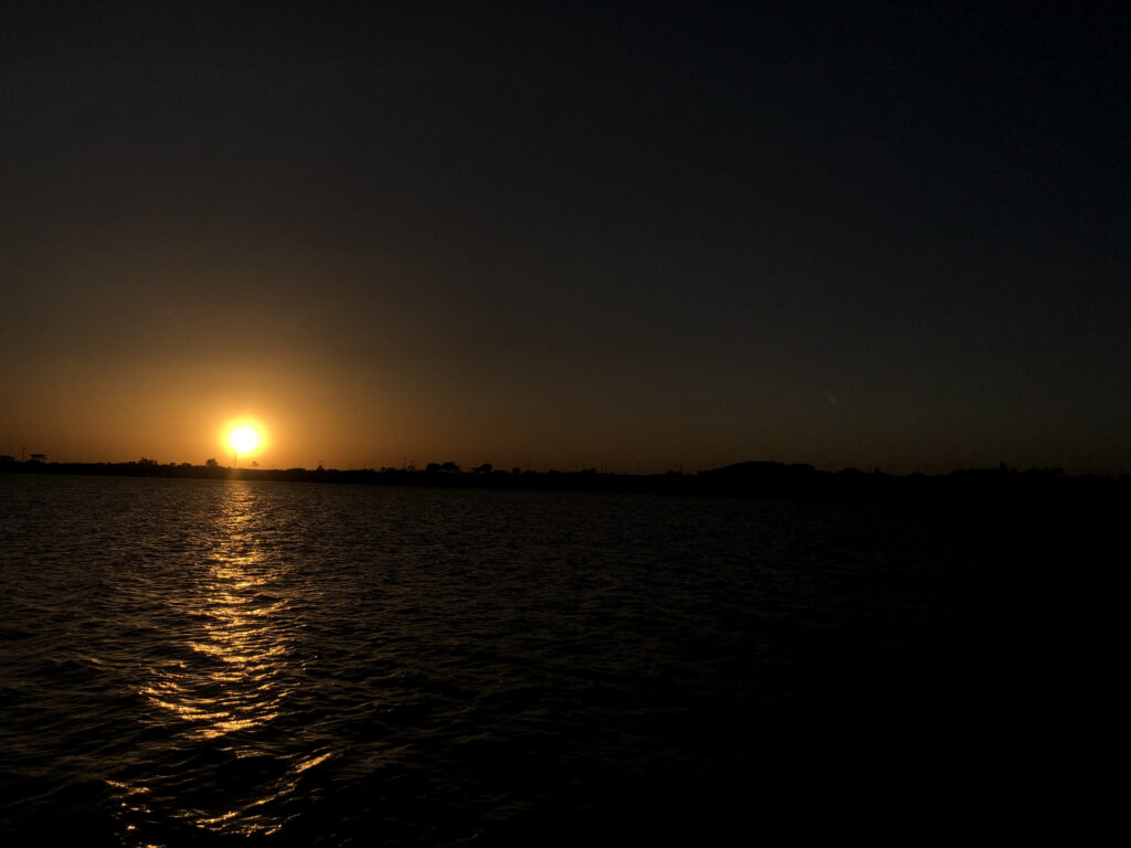 Sunset over Lamingo Dam, March 2026 by Andrew Mark